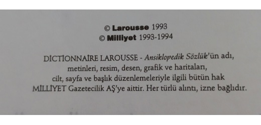 DICTIONNAIRE LAROUSSE/ANSİKLOPEDİKSÖZLÜK 6 Ansiklopedi Kitap, Dergi : Dıctıonnaıre Larousse/Ansiklopedik Sözlük, 6 Cilt