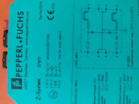 İş Makineleri, Elektrik Güç Kaynağı, Ups, Pepperl+Fuchs | [ Z787f ] | Akım Tekrarlayıcısı