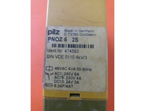 İş Makineleri, Elektrik Güç Kaynağı, Ups, Pilz | [ Pnoz 5 2S ] | Güvenlik Rölesi