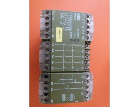 İş Makineleri, Elektrik Güç Kaynağı, Ups, Pilz | [ Pnoz 3 5S/1Ö 1W ] | Emniyet Rölesi