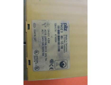 İş Makineleri, Elektrik Güç Kaynağı, Ups, Pilz | [ Pnoz 3 5S/1Ö 1W ] | Emniyet Rölesi