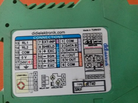 İş Makineleri, Elektrik Güç Kaynağı, Ups, Didi Elektronik | [ Det40 ] | Dijital Ağırlık Göst