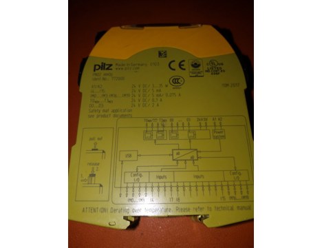 İş Makineleri, Elektrik Güç Kaynağı, Ups, Pilz | [ Pnoz Mm0p ] | 772000 Emniyet Rölesi