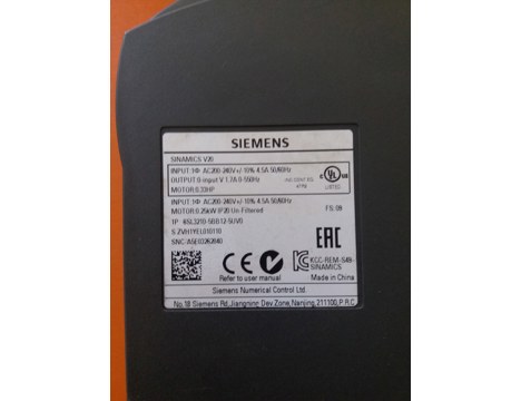 İş Makineleri, Elektrik Güç Kaynağı, Ups, Sıemens | [ 6Sl3210-5Bb12-5Uv0 ] | Sürücü