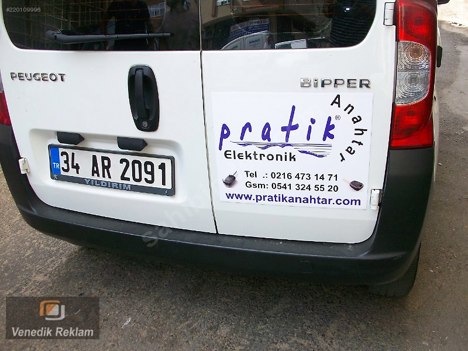 Diğerleri, Kategorisi Olmayan Her Şey, Araç Reklam, Araç Magneti, Araç Kapılarına Kaputlarına Mıknatıslı Reklam