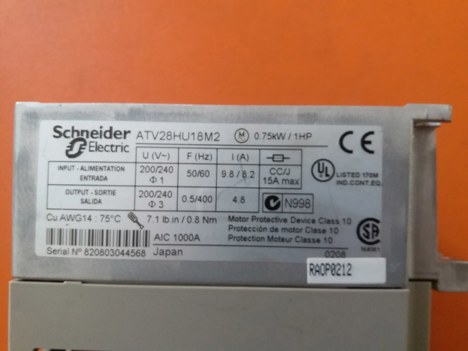 İş Makineleri, Elektrik Güç Kaynağı, Ups, Schneider | [ Atv28hu18m2 ] | Sürücü