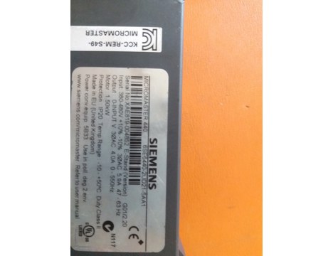 İş Makineleri, Elektrik Güç Kaynağı, Ups, Sıemens | [ 6Se6440-2Ud21-5Aa1 ] | Sürücü
