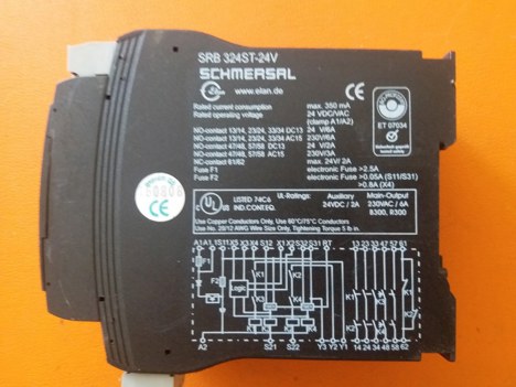İş Makineleri, Elektrik Güç Kaynağı, Ups, Schmersal | [ Srb 324St-24V ] | Emniyet Rölesi