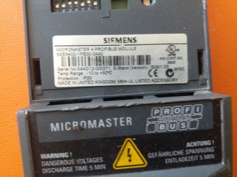 İş Makineleri, Elektrik Güç Kaynağı, Ups, Sıemens | [ 6Se6400-1Pb00-0Aa0 ] | Profibus Modülü