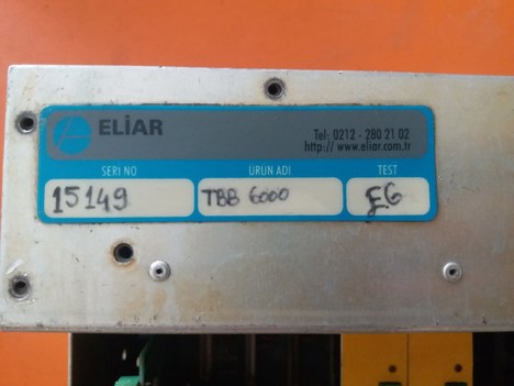 İş Makineleri, Elektrik Güç Kaynağı, Ups, Eliar | [ Tbb6000 ] | Tekstil Boyama Makinası Ekra