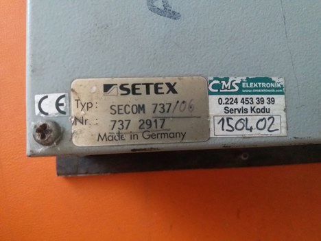 İş Makineleri, Elektrik Güç Kaynağı, Ups, Setex | [ Secom 737/06 ] | Panel Ekran
