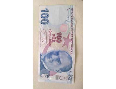 Koleksiyon, Paralar, Turkiye, Hatali Basım Türk Lirasi, Hatalı Basim 100 Tl
