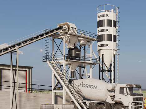 İş Makineleri, Beton Santralleri, Mega, 30 Pa, Promix, Beton Santrali 30 M3-Pan Mikser-Ücretsiz Nakliye