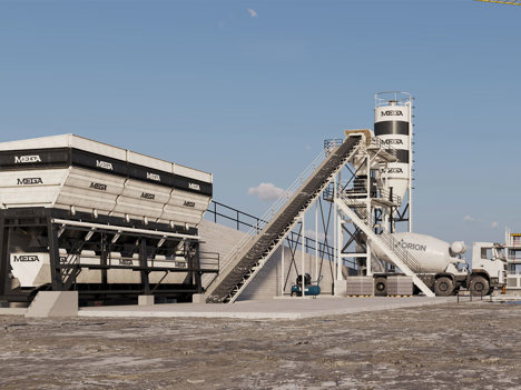İş Makineleri, Beton Santralleri, Mega, 30 Pa, Promix, Beton Santrali 30 M3-Pan Mikser-Ücretsiz Nakliye