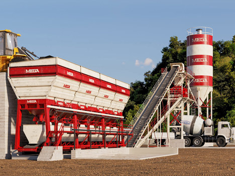 İş Makineleri, Beton Santralleri, Mega, 2023, Promix Sabit, Beton Santrali 60 M3–Twınshaft-Ücretsiz Nakliye