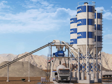 İş Makineleri, Beton Santralleri, Mega, 2023, Promix Sabit, Beton Santrali 120 M3_Twınshaft-Ücretsiz Nakliye