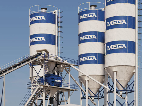 İş Makineleri, Beton Santralleri, Mega, 2023, Promix Sabit, Beton Santrali 120 M3_Twınshaft-Ücretsiz Nakliye