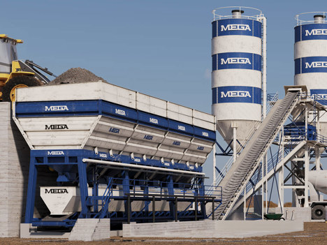 İş Makineleri, Beton Santralleri, Mega, 2023, Promix Sabit, Beton Santrali 120 M3_Twınshaft-Ücretsiz Nakliye