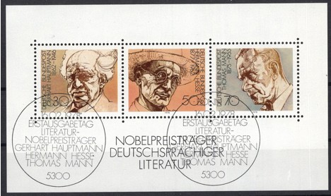 Koleksiyon, Pullar, Almanya (Batı) 1978 Damgalı Nobel Barış Ödülleri