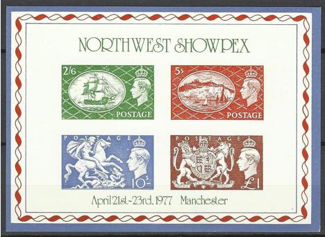 Koleksiyon, Pullar, Noth West 1977 Damgasız Showpex Manchester Damgası