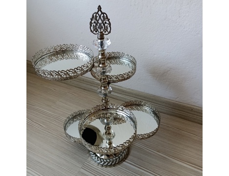 Ev, Bahçe Eşyaları, Diğer Ev Eşyaları, Jardinyer Aynalı , Aynalı Jardinyer - İkramlık Sunumluk Çerezlik