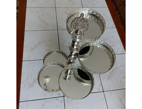 Ev, Bahçe Eşyaları, Diğer Ev Eşyaları, Jardinyer Aynalı , Aynalı Jardinyer - İkramlık Sunumluk Çerezlik