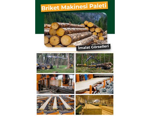 MEGA 2023 Çam İş Makineleri : Briket Makinası Paleti