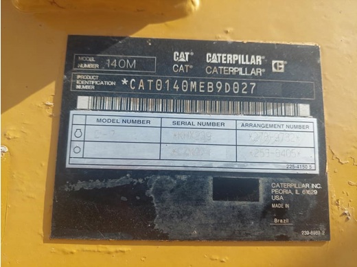 Caterpillar 2010 Cat 140M-Greyder Orjinal Greyder İş Makineleri : 2010 Cat 140 M.Greyder-Temiz-532 303 0550