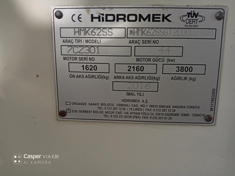 İş Makineleri, Beko Loder, 2016 Hmk 62Ss-Orjinal, Mini Beko Loder, 2016 Hidromek 62Ss Orjinal-0532 303 0550