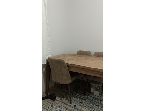 Mobilya, Mutfak Mobilyaları, Açılır Kapanır 8 Kişilik Yemek Masası+4 Sandalye