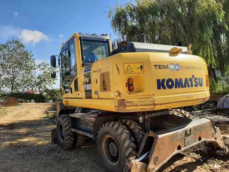 İş Makineleri, Ekskavatör, 2017 Pw 180 Bıçaklı-Orjinal, Lastikli Skavator, 2017 Komatsu Pw 180-Bıçaklı-532 303 0550