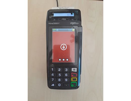 Ingenico Yazar Kasa Pos Antika Eşya : Ingenico Move 5000F Yazar Kasa Pos