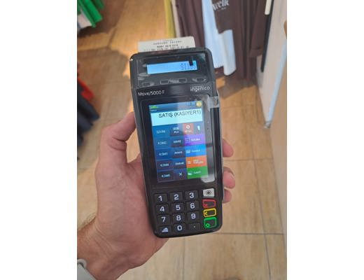 Ingenico Yazar Kasa Pos Antika Eşya : Ingenico Move 5000F Yazar Kasa Pos