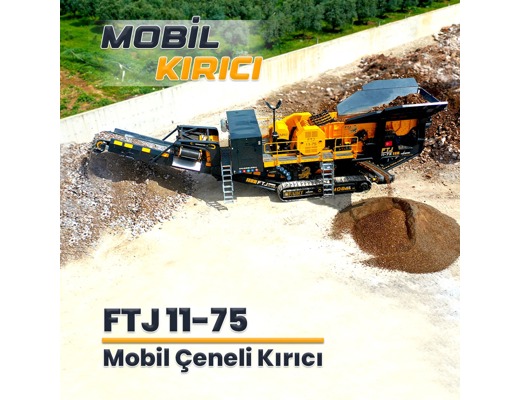 FABO Ftj-1175 Paletli Kırıcı FABO, Fabo Ftj 11-75 Paletli Çeneli Kırıcı, Ftj-1175