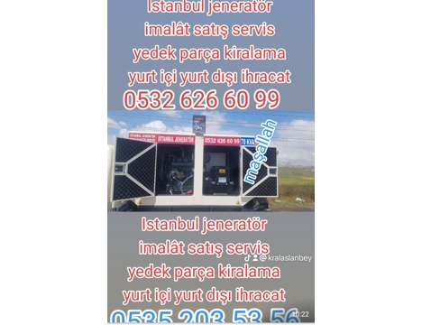 İş Makineleri, 150Kva Perkins Motor Jeneratör Otomatik Kabinli