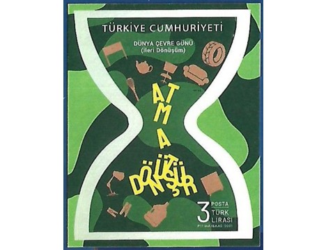 Koleksiyon, Pullar, 2021 Damgasız Dünya Çevre Günü (İleri Dönüşüm) Blo