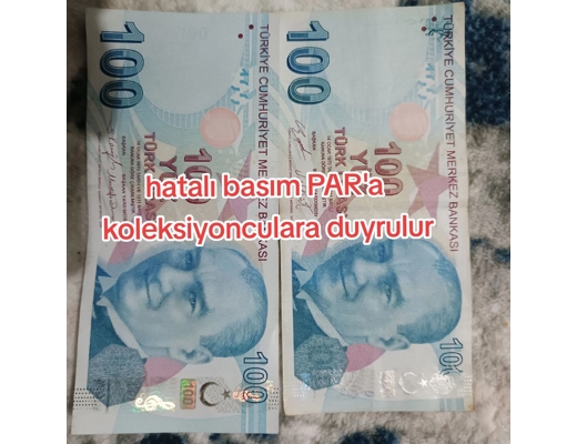 türkiye para hatalı basım, türkiye