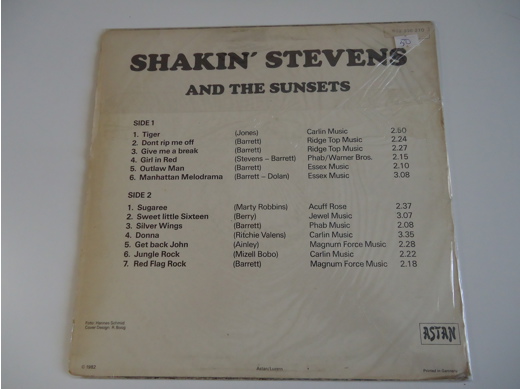 Shakin Stevens The Early Days Plak Müzik, Film (Plak,Cd, Dvd) : Shakin Stevens - The Early Days Lp Temiz