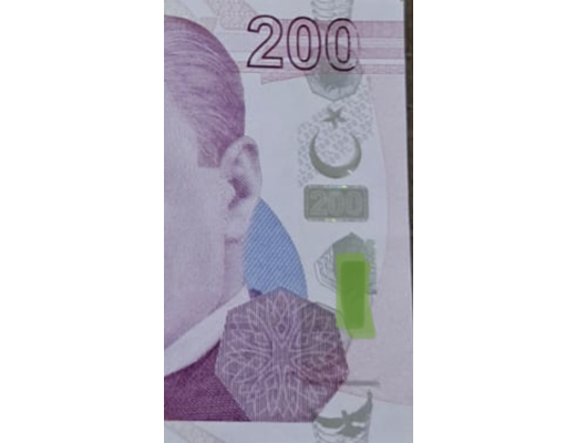 Türkiye Banknot Hatalı basım 200 tl, Türkiye