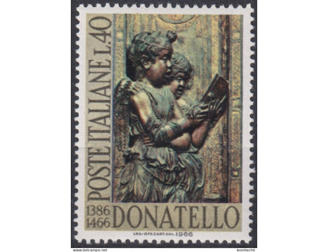 Koleksiyon, Pullar, İtalya 1966 Damgasız Donatello'nun Ölümünün 500. Y
