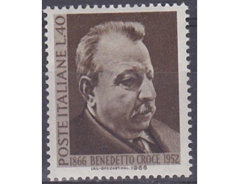 Koleksiyon, Pullar, İtalya 1966 Damgasız Benedetto Croce'nin Doğumunun