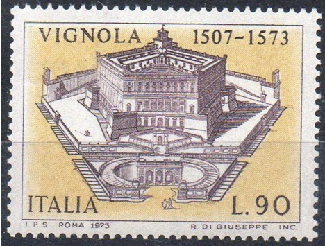 Koleksiyon, Pullar, İtalya 1973 Damgasız Barozzi’Nin Ölümünün 400. Yıl