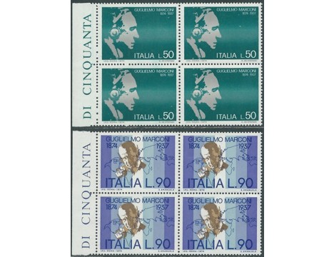 Koleksiyon, Pullar, İtalya 1974 Damgasız Marconi’Nin Doğumunun 100. Y