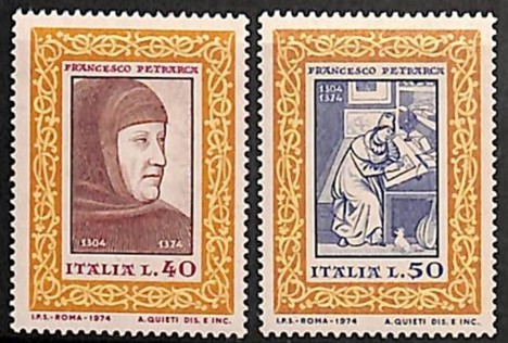 Koleksiyon, Pullar, İtalya 1974 Damgasız Francesco Petreca’Nın Ölümünü