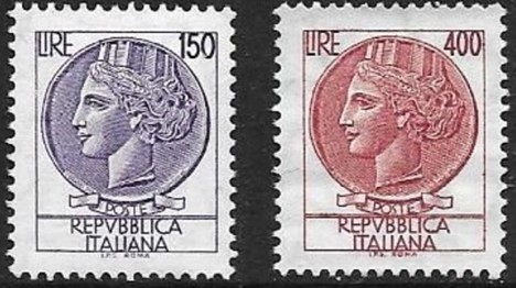Koleksiyon, Pullar, İtalya 1976 Damgasız Syracusean Parası (Yeni Değer