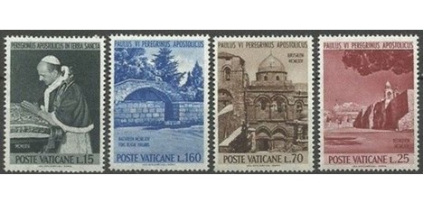 Koleksiyon, Pullar, Vatican 1964 Damgasız Papa Paul Vı’Nın Kutsal To