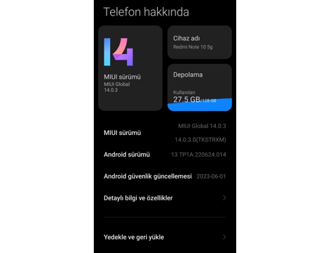 Cep Telefonu, Xiaomi, Redmi Not105g