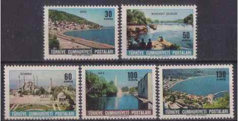 Koleksiyon, Pullar, 1965 Damgasız Turistik Serisi