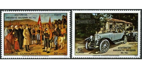Koleksiyon, Pullar, 1969 Damgasız Atatürk'ün Ankara'ya Gelişinin 50. Y