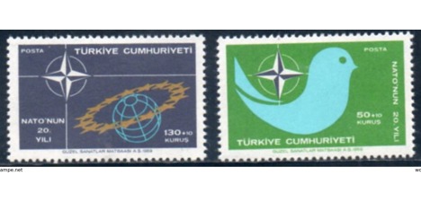 Koleksiyon, Pullar, 1969 Damgasız Nato'nun 20. Yılı Serisi
